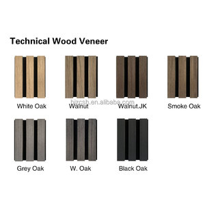 Châu Âu Trong Nhà Trang Trí Cách Âm Gỗ Slat Acoustic Tấm Tường MDF Polyester Bảng TV Nền - Product Image 3