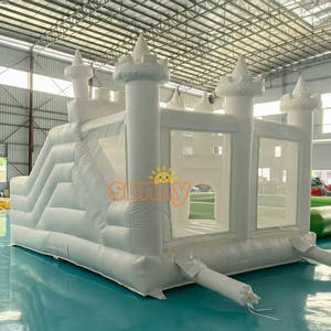 Structure gonflable commerciale combinée toboggan et château rebondissant pour enfants, idéale pour la location événementielle - Product Image 5