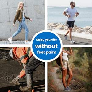 Plantillas de Gel PU con Soporte de Arco Absorbente de Impactos, Inserto Ortopédico para Zapatos, Almohadilla para Aumentar la Altura, Transpirable, Cómodo y de Soporte - Product Image 6