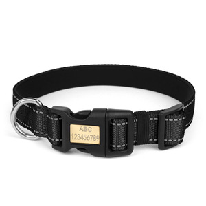 <span class=keywords><strong>Collier</strong></span> <span class=keywords><strong>pour</strong></span> animaux de compagnie réglable uni, vente en gros, étiquette privée, <span class=keywords><strong>collier</strong></span> <span class=keywords><strong>pour</strong></span> chiens en nylon personnalisé - Product Image 1