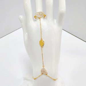 Slave-Armband Großhandel Hochwertige 18k Anlauffreie Wasserdichte Finger-zu-Handgelenk Designer-Schmuck Bekannte Marken Handkette - Product Image 3