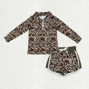 ครอบครัวพี่น้อง แม่และลูกๆ เสื้อผ้าลายพรางสีกากีเข้มแบบใต้ดินแดน - Product Image 3