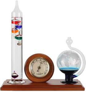 Scientifique 3-en-1 Thermomètre <span class=keywords><strong>Galileo</strong></span> Éducatif <span class=keywords><strong>Station</strong></span> Météo Tempête Bouteille En Verre Baromètre Fabriqué Verre Artisanat Prédicteur - Product Image 2