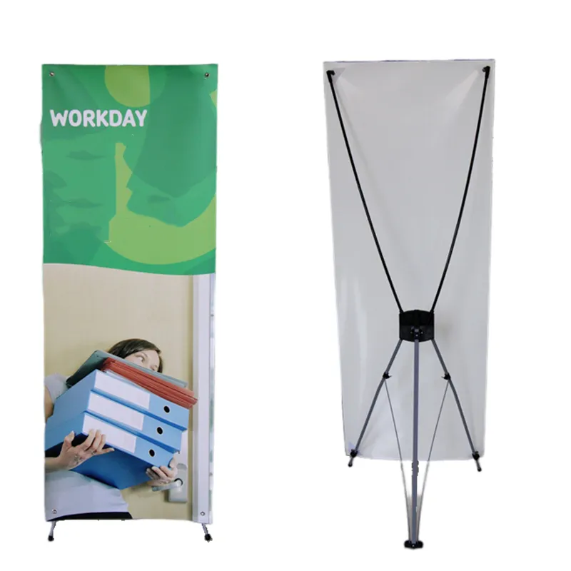 Custom PVC Sheet Digital Printing High Density Advertisement X Frame Banner Stand