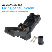 LANZMFG-enchufe hembra LZ-19-T2 IEC 320 C19, toma de corriente macho C20, 16A, 250V, industria IEC