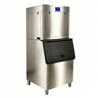 Machine à glaçons automatique commerciale 600 kg/24h en acier inoxydable avec moteur compresseur à économie d'énergie pour restaurant