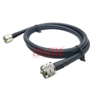 1米RG213电缆低损耗同轴电缆PL259 <span class=keywords><strong>M</strong></span>至PL259超高频公连接器 - Product Image 3