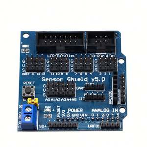 Sensör kalkanı V5.0 genişletme kartı <span class=keywords><strong>Arduino</strong></span> için elektronik yapı taşları Robot aksesuarları sensör kalkanı için MEGA R3 V5 - Product Image 5