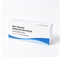 Lot de 200 sachets de stérilisation en papier et plastique à triple bande de scellage pour autoclave, pour la désinfection des instruments de manucure et pédicure