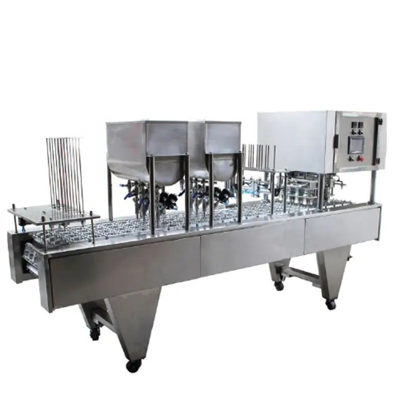 Best seller small yogurt jelly cup filling sealing machine for commercial
