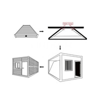 Prix attractif, nouveau type de maisons conteneurs en acier pliables et durables, luxe, modernes, respirantes, mobiles, pour hôtels, TOP rapide