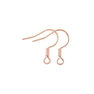 Ganchos para pendientes chapados en oro de 18 quilates, cobre chapado en plata de ley 925, alambre redondo para la fabricación de pendientes, accesorios de joyería. - Product Image 3