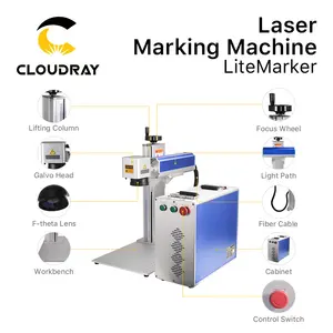 Cloudray 20 W 30 W 50 W 60 W 100 W Raycus Faserlaser-Markierungsmaschine Metall-Laserdruck für Metalltieftruck