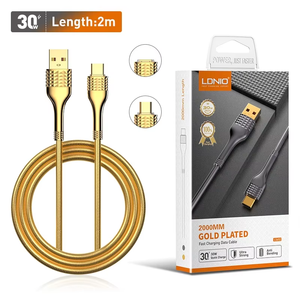 <span class=keywords><strong>Cable</strong></span> Tipo C de Carga Rápida LDNIO LS652, <span class=keywords><strong>Cable</strong></span> USB C para <span class=keywords><strong>Samsung</strong></span>, Cables de Carga para Dispositivos Móviles, Cables de <span class=keywords><strong>Cargador</strong></span> para Celulares - Product Image 1