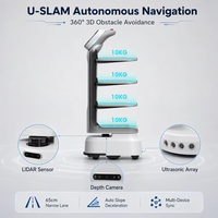 Robot de livraison de nourriture en extérieur, navigation autonome, auto-recharge, pour la livraison multi-immeubles aux restaurants