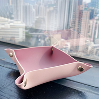 YY Baki Kustom Perhiasan Kulit Makeup Kosmetik Kulit Valet Tray Kantor Organizer