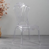 Chaise Trône Transparente Incassable 2026 en Acrylique pour Salle à Manger, Mariages, Banquets, Appartements, Salons, Hôtels et Événements