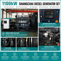 Meilleur prix Groupe électrogène diesel 1000 kW 1100 kW 1375 kVA avec moteur Shangchai Démarrage automatique 24 V CC pour solution d'alimentation de secours minière