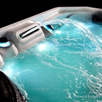 Sunrans Commercial Outdoor Japanese Hot Tub Spa Système Balboa pour 5 personnes 61 jets d'hydrothérapie Modern Free-Standing Free Video