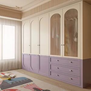 ชุดเฟอร์นิเจอร์ห้องนอนไม้บานเลื่อนหรูหราทันสมัย ตู้เสื้อผ้าแบบวอล์คอิน ตู้เสื้อผ้าสำหรับห้องนั่งเล่น ยังไม่มี<span class=keywords><strong>รีวิว</strong></span> - Product Image 5