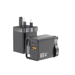 65W GaN ABS เครื่องชาร์จตั้งโต๊ะ Type-C PD ชาร์จเร็วปลั๊กพับได้โทรศัพท์มือถือ 100-240V อินพุต 20V เอาต์พุตป้องกันกระแสเกิน - Product Image 4