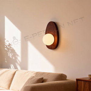 <span class=keywords><strong>Applique</strong></span> murale nordique en <span class=keywords><strong>bois</strong></span> avec globe en <span class=keywords><strong>verre</strong></span> |   <span class=keywords><strong>Applique</strong></span> murale moderne pour chambre à coucher salon - Product Image 4
