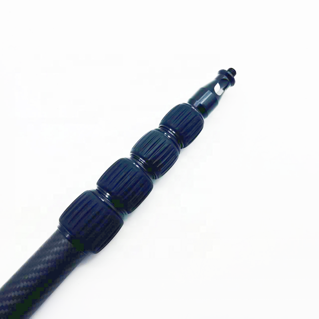 Custom Lightweight Carbon Fiber Telescopic Microphone Boom Pole for Cleaning & Interview Live Recording