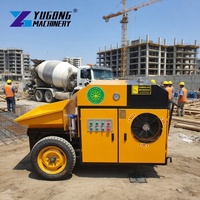 Pompe à béton électrique 15KW YG-10 avec portée horizontale de 50m