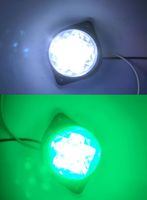 Nouveau feu de brouillard 12 LED 24V 6000K circulaire, feu de position latéral universel pour voiture et bateau, accessoires de signalisation
