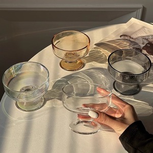 Vaso de Vidrio para Yogur, Postre, Helado, Batido, Pudín, <span class=keywords><strong>Copa</strong></span> para Vino, de Alta Calidad, con Logotipo Personalizado - Product Image 1