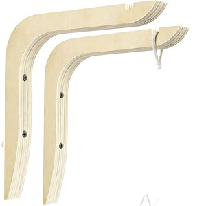 Support mural en bois massif pour plantes, crochet de suspension décoratif pour intérieur et extérieur avec support en corde - Product Image 3