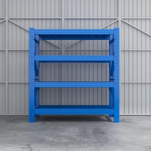 Light Duty Durable Foldable Steel Shelving Rack with Multi-Tier <b>Storage</b> for Warehouse Factory Use - Product Image 4