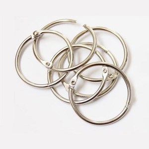 Metal Coil <b>Binder</b> <b>Ring</b> C Shape Snap In Loose Leaf Clips For Photo Albums And Bookbinding Metric Size YQSQ - Product Image 5