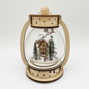 Plywood Laser Cut Hanging Christmas Light up <strong>Lantern</strong> - Product Image 4