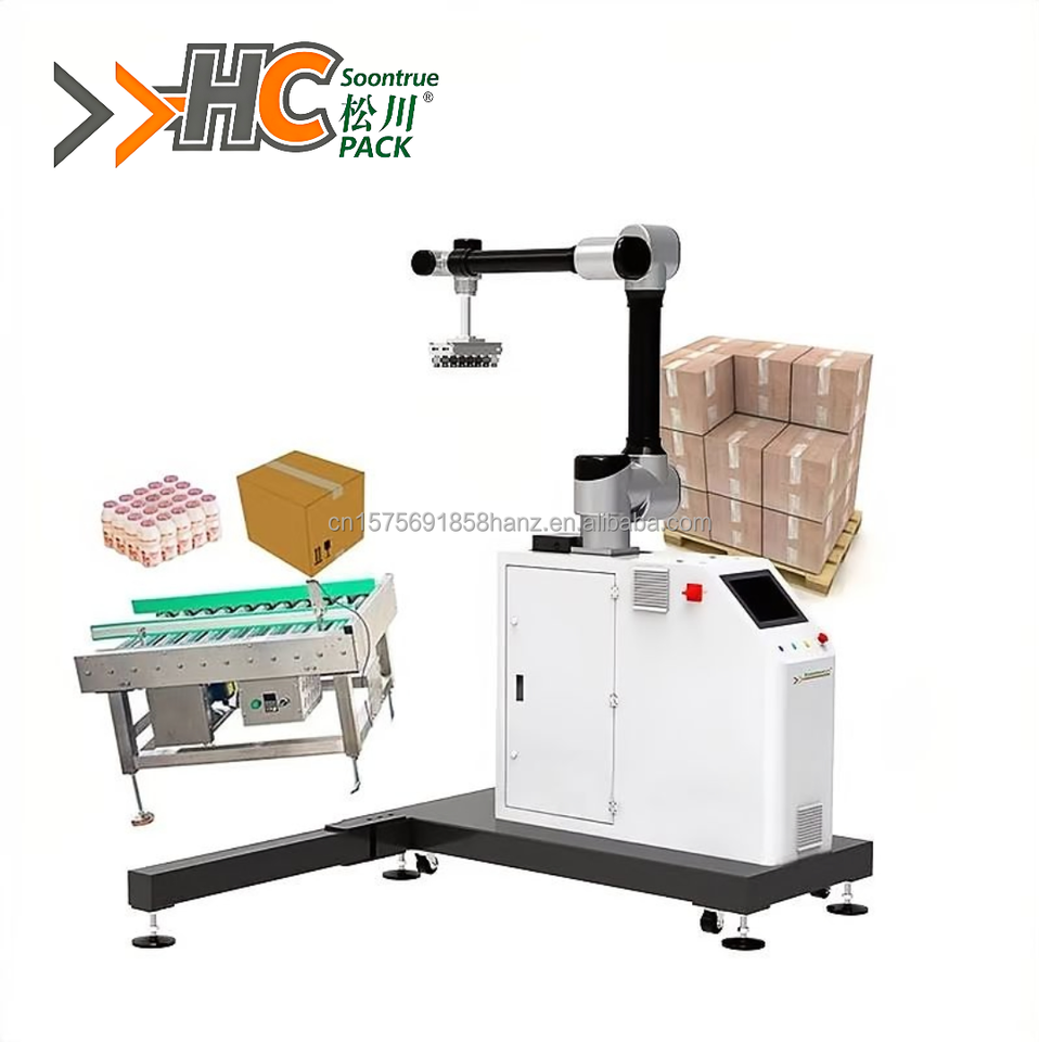 Automatic Robot Palletizer Packaging Production Line with Motor 3kW ...