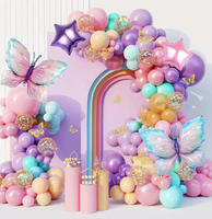 Kit d'arche de guirlande de ballons en latex rose écologique en gros pour Halloween, baby shower, anniversaire, fête de mariage