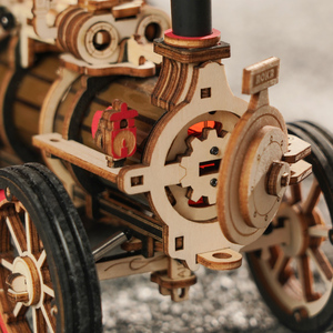 <span class=keywords><strong>Robotime</strong></span> <span class=keywords><strong>Rokr</strong></span> LKA01 Jouets éducatifs <span class=keywords><strong>3D</strong></span> DIY Assemblage artisanal en bois Moteur à vapeur Puzzles pour adultes - Product Image 4