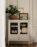 MYHOME French Modern Solid Oak Wood Bar Highgate Cabinet Drink Cabinet Living Room Furniture with Customized Color & Size