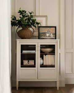 <span class=keywords><strong>Meuble</strong></span> <span class=keywords><strong>Bar</strong></span> Haut de Gamme en Chêne Massif Style Français MYHOME, Armoire à Boissons pour Salon, Personnalisable en Couleur et Taille - Product Image 4