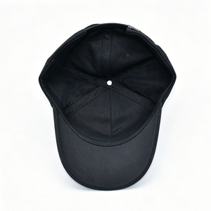 Black Structured <b>Baseball</b> <b>Cap</b> Custom Debossed Leather Patch Hat Unisex Premium Cotton Twill Sporty Common Streetwear <b>Cap</b> for - Product Image 3