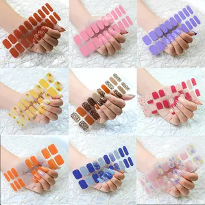 Vente en gros d'enveloppes pour ongles en gel Uv Gel de luxe UV auto-adhésif Autocollants d'art pour faux ongles Autocollants pour ongles en gel semi-durci personnalisés