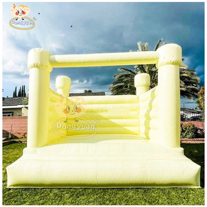 Thương mại trắng Macaron đám cưới Inflatable lâu đài cho người lớn và trẻ em thời trang <span class=keywords><strong>bouncy</strong></span> giường cho thuê cho các bên - Product Image 2