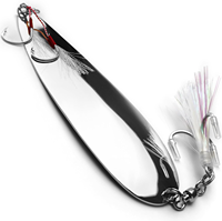 Cuillère de pêche 8 ", 9" Cuillère de coulée Cuillères de pêche à l'alose d'eau douce salée