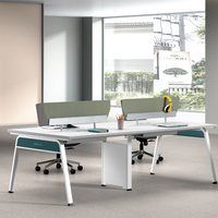 Poste de travail moderne Table de réunion Pied Base en acier Mobilier de bureau Modem en métal Revêtement en poudre Pli modulaire Bureau d'école Ltd.