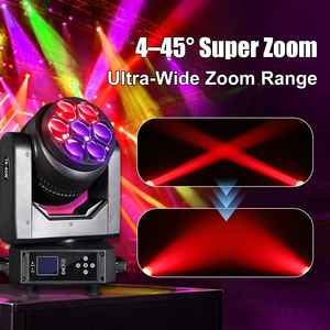 Luz Móvil LED Wash Zoom de 7*40W DMX512 RGBW 4 en 1 con Efecto Ojo de Abeja para Escenarios, Discotecas, Fiestas, Clubes y DJ - Product Image 4