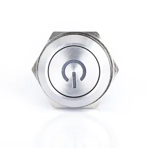 Interrupteur à bouton-poussoir 18a, courant élevé, étanche, 4 broches, Led, 19mm, personnalisé avec Logo Power, offre spéciale