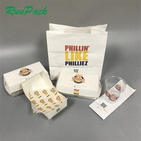 Emballage alimentaire en carton jetable personnalisé en gros, boîte à poulet frit, boîte à frites, boîte à hamburger, porte-hamburger anti-graisse