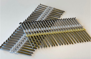 Clavos de Acero Recubiertos de Vinilo con Punta de Cincel, Grado Industrial KHC, para Plástico y Madera, 2.8mm x 75mm, 150 Piezas/Caja - Product Image 2