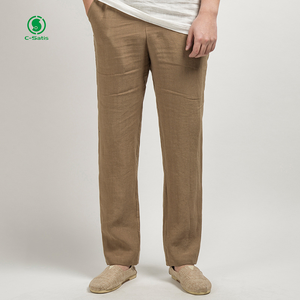 2024 printemps et été nouveaux pantalons décontractés <span class=keywords><strong>en</strong></span> <span class=keywords><strong>lin</strong></span> pour hommes - Product Image 3
