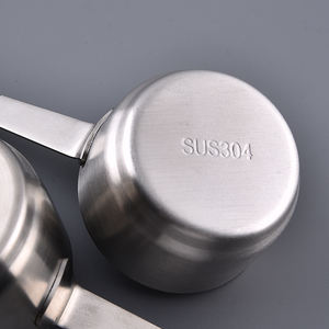 Vente en gros. nouvelle note <span class=keywords><strong>de</strong></span> <span class=keywords><strong>musique</strong></span> en acier inoxydable grand moyen petit Saucier cuillère à mesurer cuillère à sauce cuillère à bec - Product Image 5